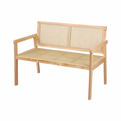 Gardeon Garden Bench Wooden Bench Outdoor PVC Woven Seat Backrest 107cm - Image 7