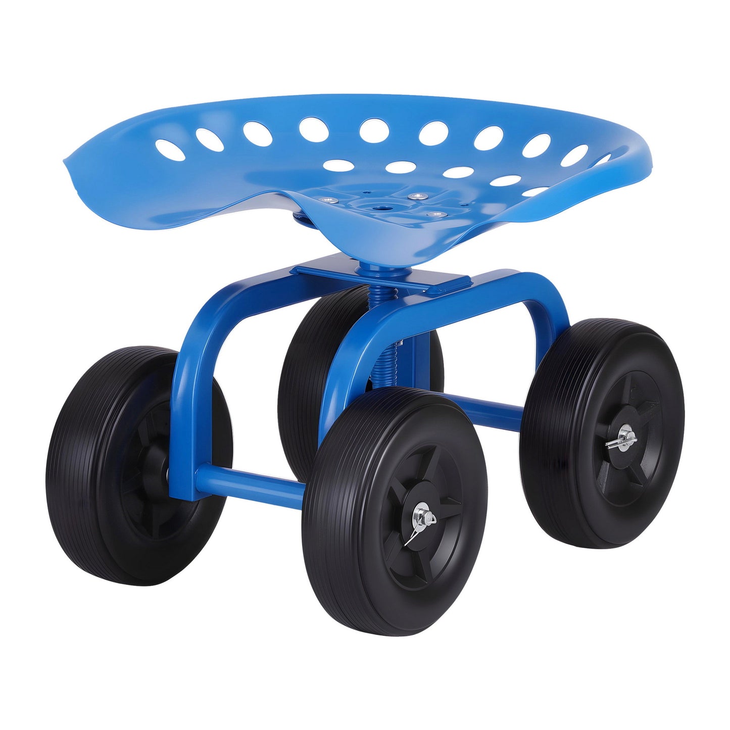 Gardeon Garden Seat 360 Swivel Rolling Adjustable Height Work Scooter Cart Wheels Heavy Duty 150kg - Image 3