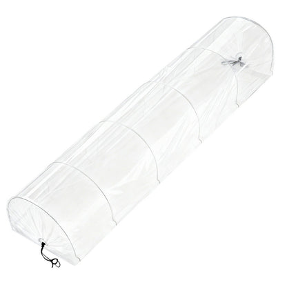 Green Fingers Mini Greenhouse 300x45x30cm Tunnel Clear PVC Steel Frame Portable - Image 3