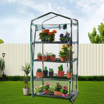 Green Fingers Greenhouse 4 Tiers Mini Green House Garden Bed Planter Box 1.6x0.7x0.5M - Image 8