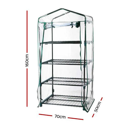 Green Fingers Greenhouse 4 Tiers Mini Green House Garden Bed Planter Box 1.6x0.7x0.5M - Image 2