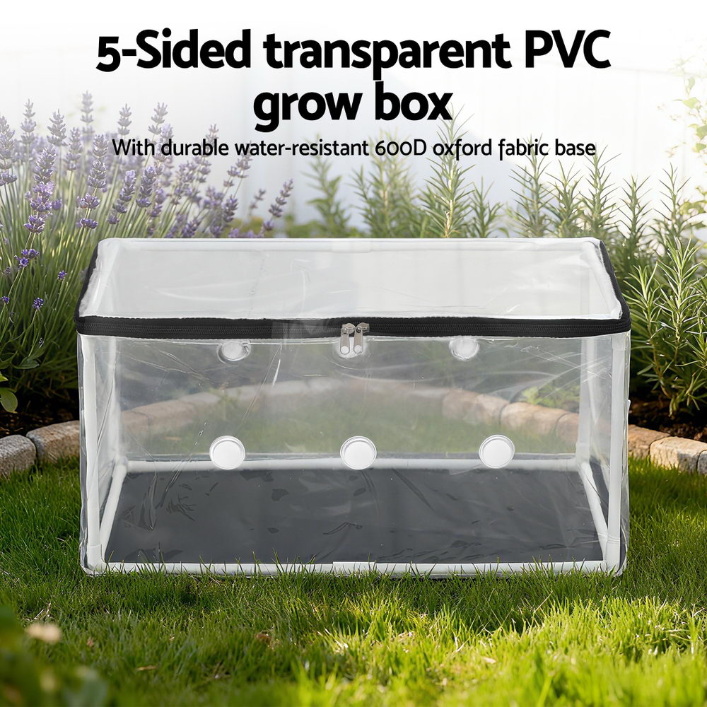 Green Fingers Mini Greenhouse 50x25x25cm PVC Cover for Mushrooms Succulents - Image 5