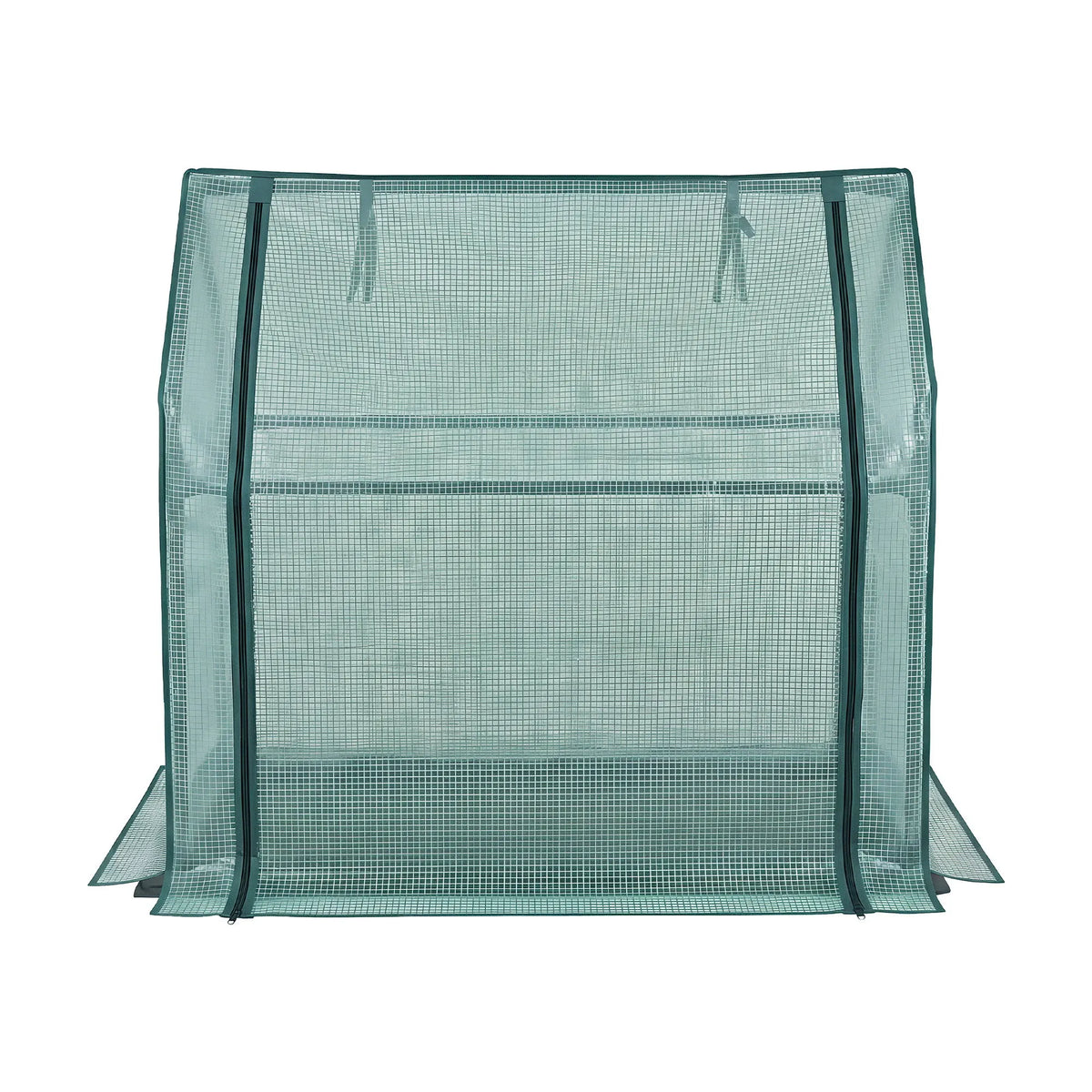 Green Fingers Mini Greenhouse 91x46x84cm Steel Frame PE Cover Outdoor Shelter - Image 3