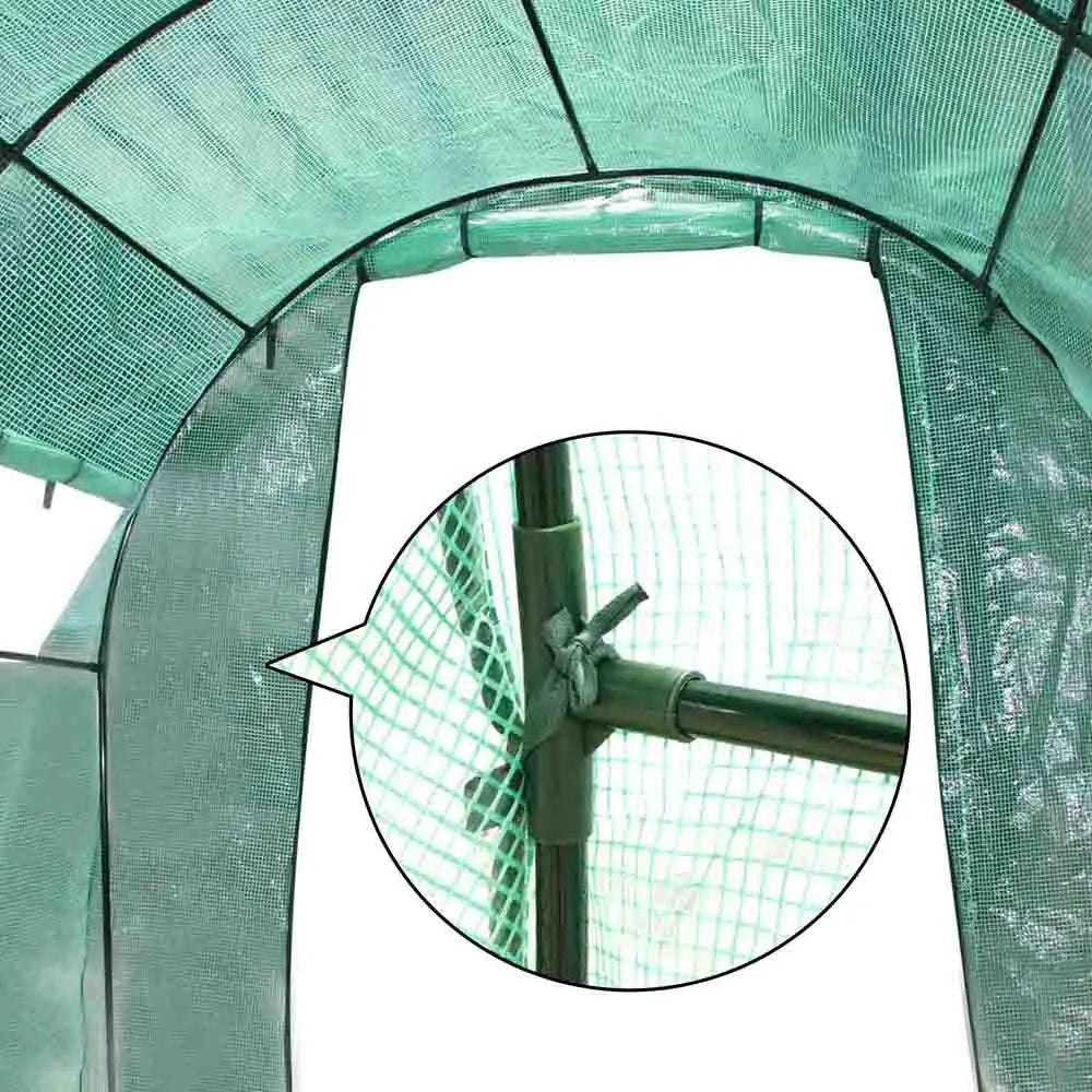 Green Fingers Greenhouse 3x2x2M Walk in Green House Tunnel Plant Garden Shed Dome - Image 7