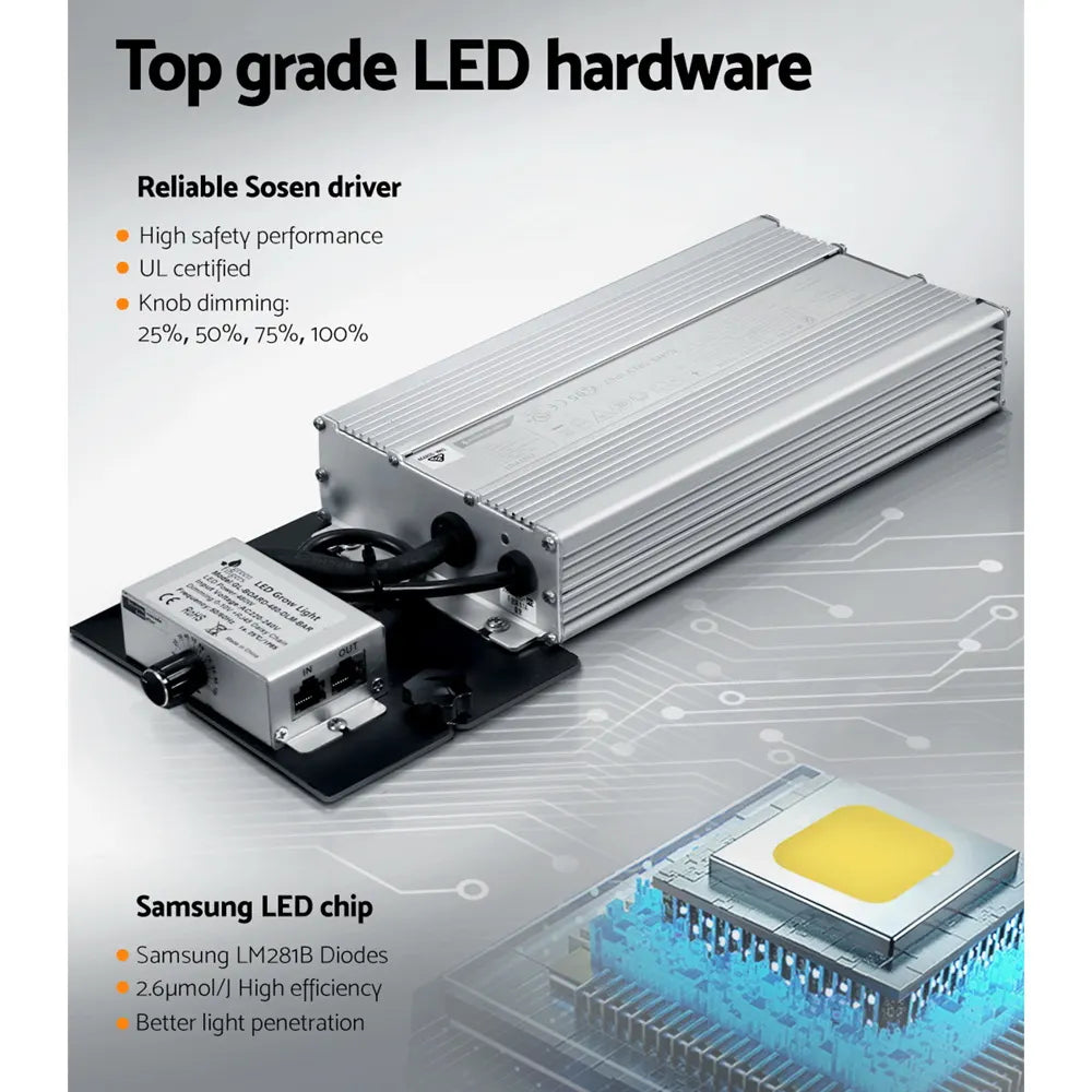 Green Fingers Max 4800W Grow Light LED Full Spectrum Indoor Plant All Stage Growth - Image 7