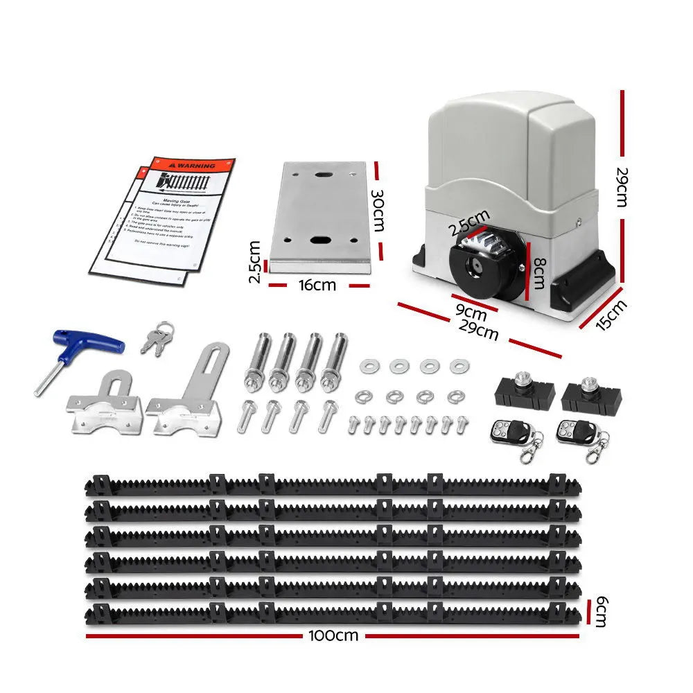 LockMaster Electric Sliding Gate Opener 1200KG 6M - Image 2