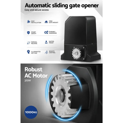 LockMaster Automatic Sliding Gate Opener Kit Keypad 4M 1000KG - Image 4