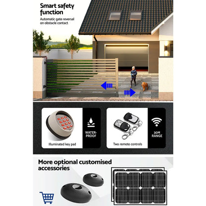 LockMaster Automatic Sliding Gate Opener Kit Keypad 4M 1000KG - Image 6