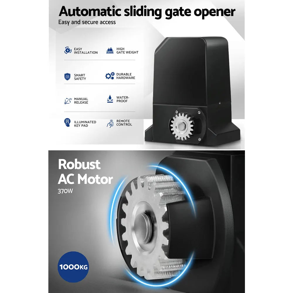 LockMaster Automatic Sliding Gate Opener Kit Keypad 6M 1000KG - Image 4