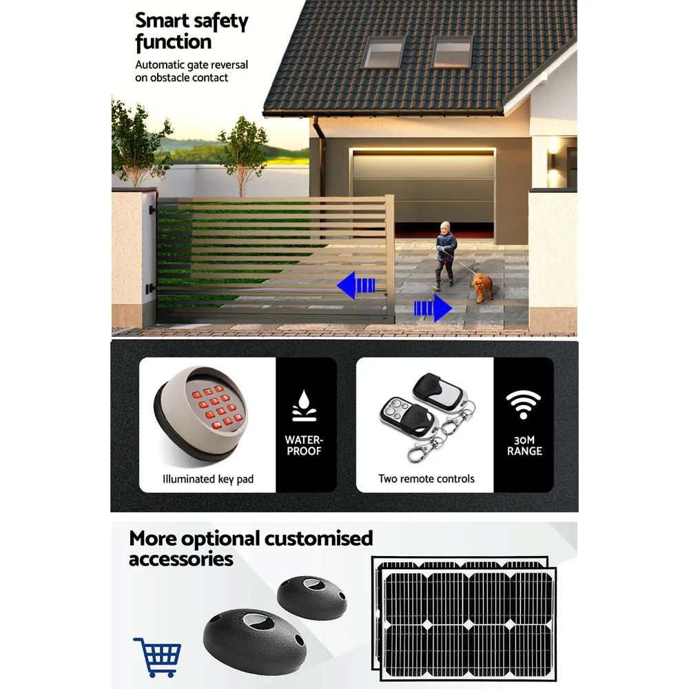 LockMaster Automatic Sliding Gate Opener Kit Keypad 6M 1000KG - Image 6