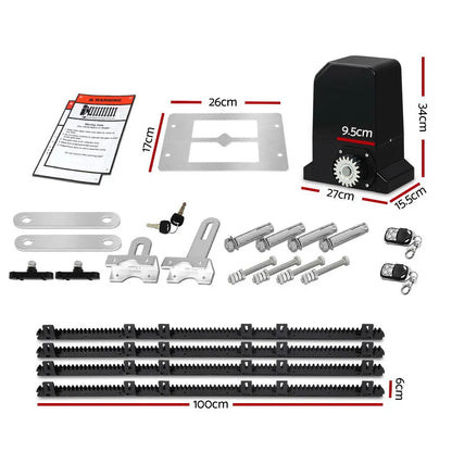 LockMaster Automatic Sliding Gate Opener Kit 4M 1000KG - Image 2