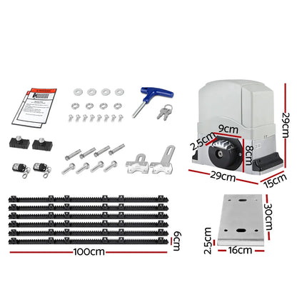 LockMaster Automatic Sliding Gate Opener Kit 6M 1200KG - Image 2