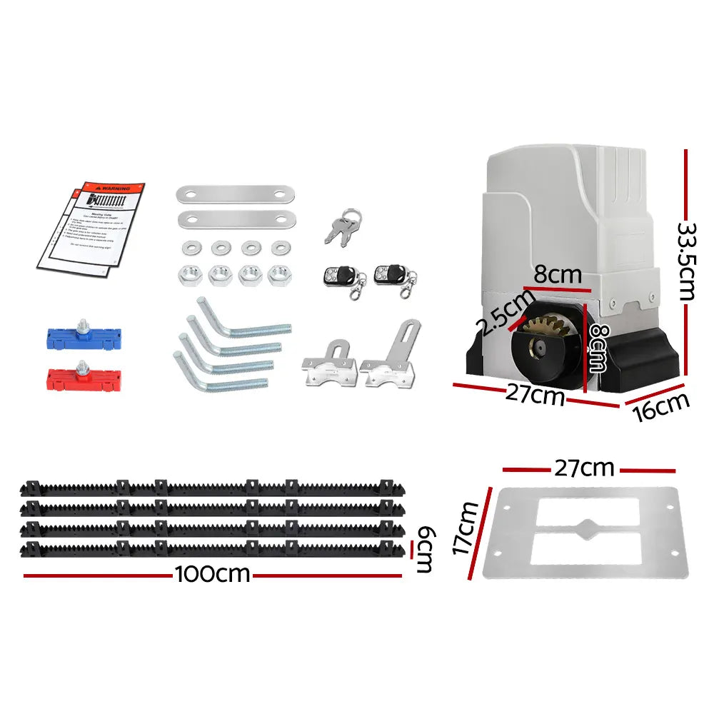 LockMaster Automatic Sliding Gate Opener Kit 4M 1800KG - Image 2