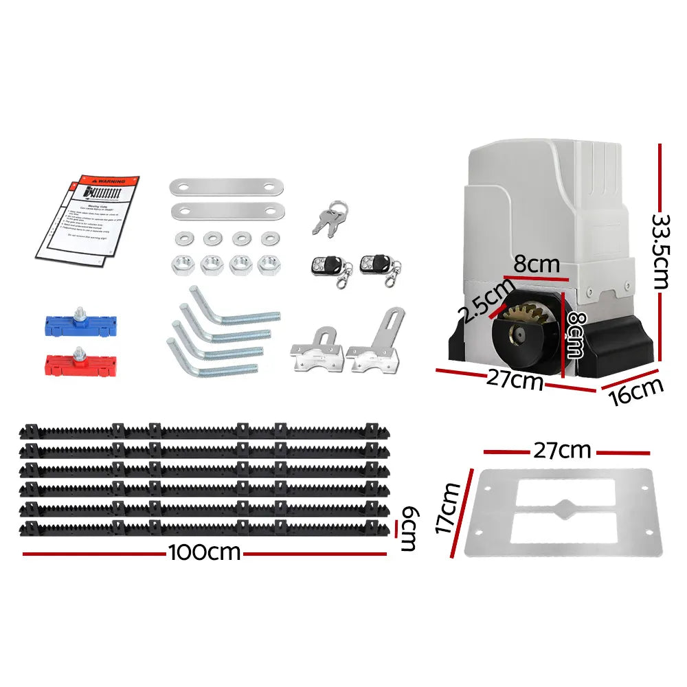 LockMaster Automatic Sliding Gate Opener Kit 6M 1800KG - Image 2