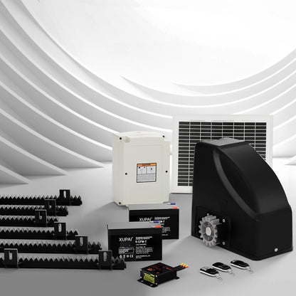 LockMaster Automatic Sliding Gate Opener Kit 10W Solar 6M 600KG - Image 7