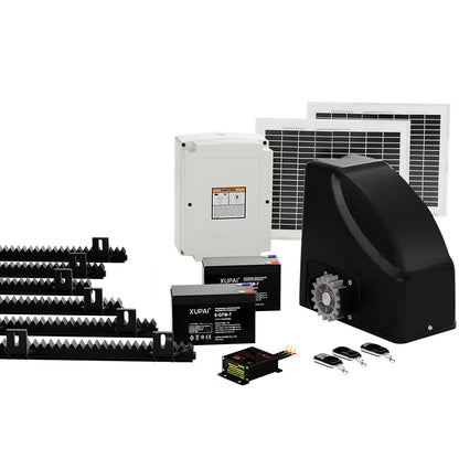 LockMaster Automatic Sliding Gate Opener Kit 20W Solar 6M 600KG