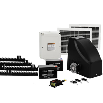 LockMaster Automatic Sliding Gate Opener Kit 20W Solar 4M 600KG