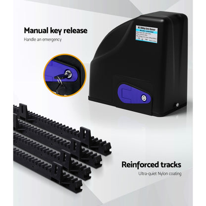 LockMaster Automatic Sliding Gate Opener Kit 40W Solar 4M 600KG - Image 5