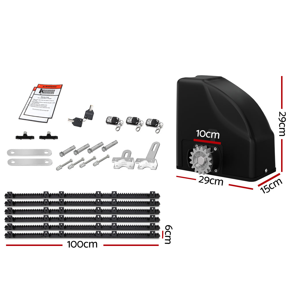LockMaster Automatic Sliding Gate Opener Kit 6M 600KG - Image 2