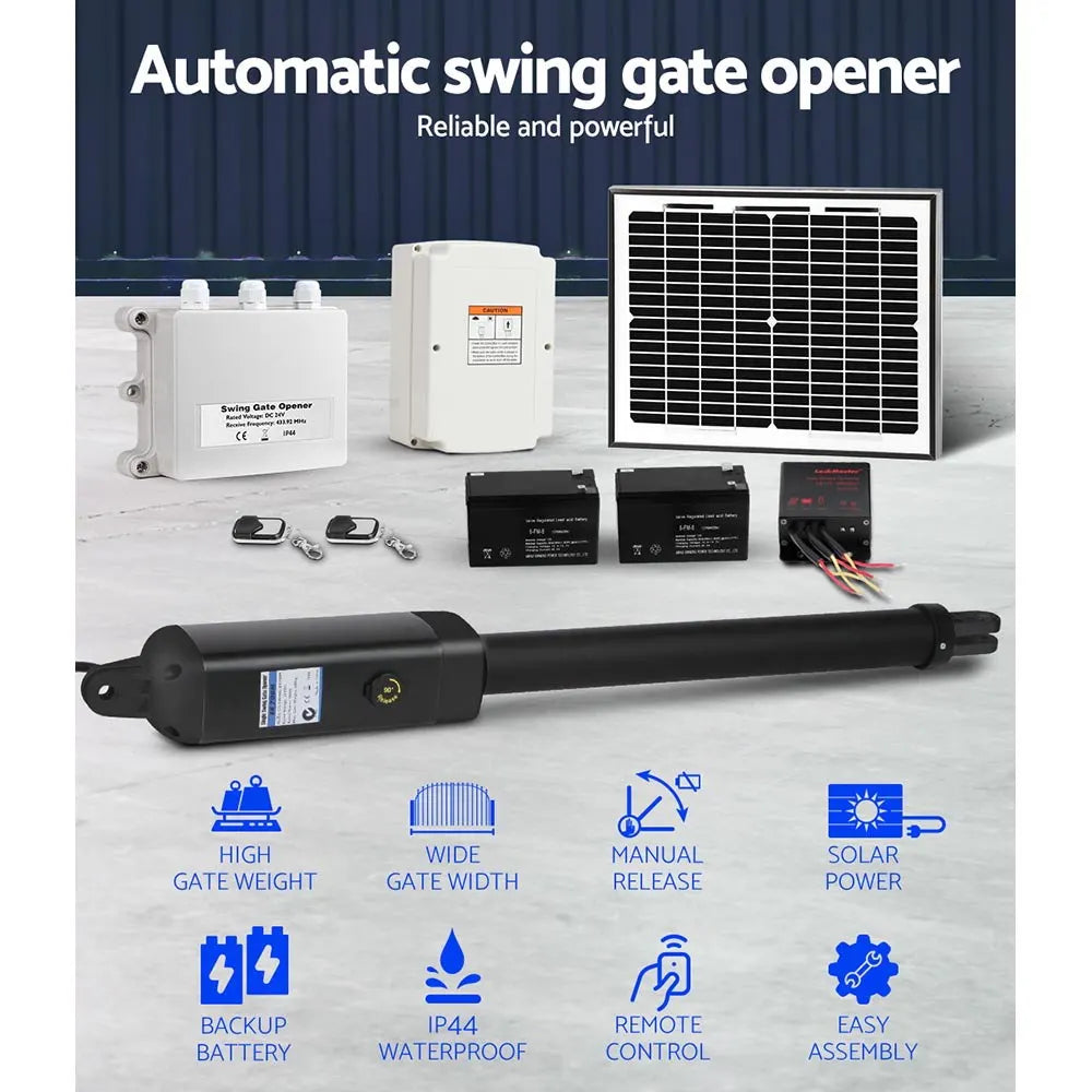 LockMaster Single Swing Gate Opener 500KG 10W Solar Panel - Image 4