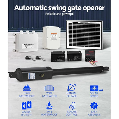 LockMaster Single Swing Gate Opener 500KG 10W Solar Panel - Image 4