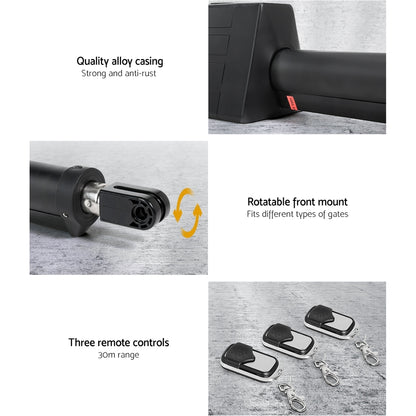 LockMaster Single Swing Gate Opener 20W Full Solar Power Automatic - Image 4