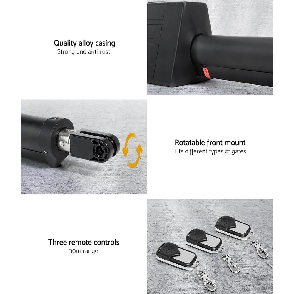 LockMaster Single Swing Gate Opener 40W Full Solar Power Automatic - Image 4