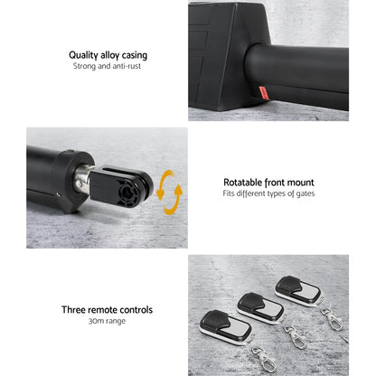 LockMaster Single Swing Gate Opener 40W Full Solar Power Automatic - Image 4