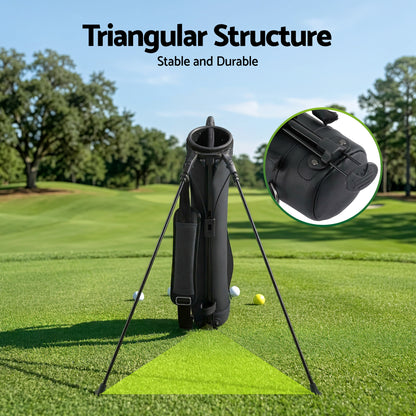 Everfit Golf Stand Bag Lightweight Sunday Pitch And Putt Bag Black - Image 5