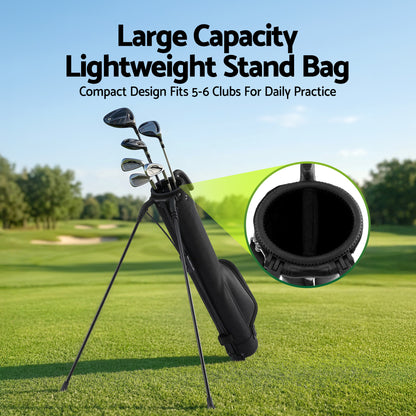 Everfit Golf Stand Bag Lightweight Sunday Pitch And Putt Bag Black - Image 7