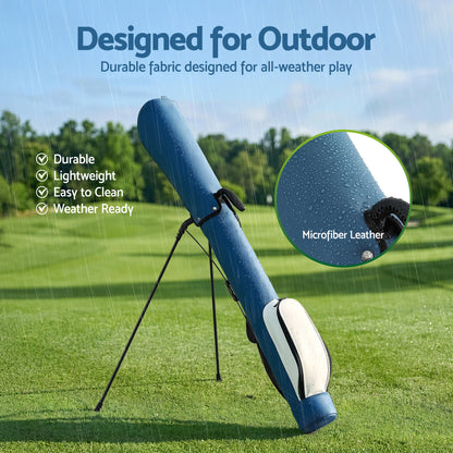 Everfit Golf Stand Bag Lightweight Sunday Pitch And Putt Bag Blue - Image 6