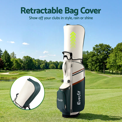 Everfit Golf Stand Bag Lightweight Carry Bag Dual Strap Club Divider - Image 4