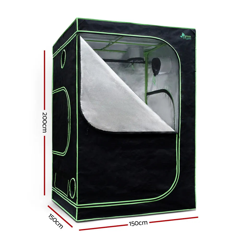 Greenfingers Grow Tent 150x150x200CM Hydroponics Kit Indoor Plant Room System - Image 2