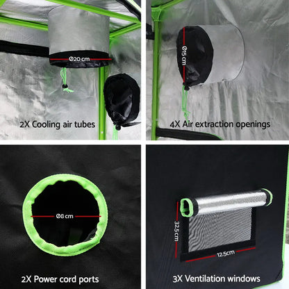Greenfingers Grow Tent 150x150x200CM Hydroponics Kit Indoor Plant Room System - Image 3