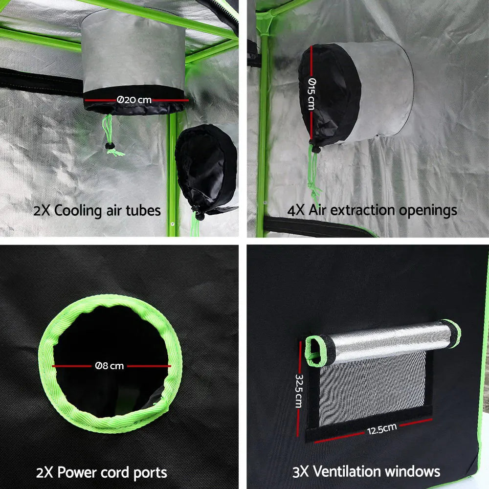 Greenfingers Grow Tent 280x140x200CM Hydroponics Kit Indoor Plant Room System - Image 3
