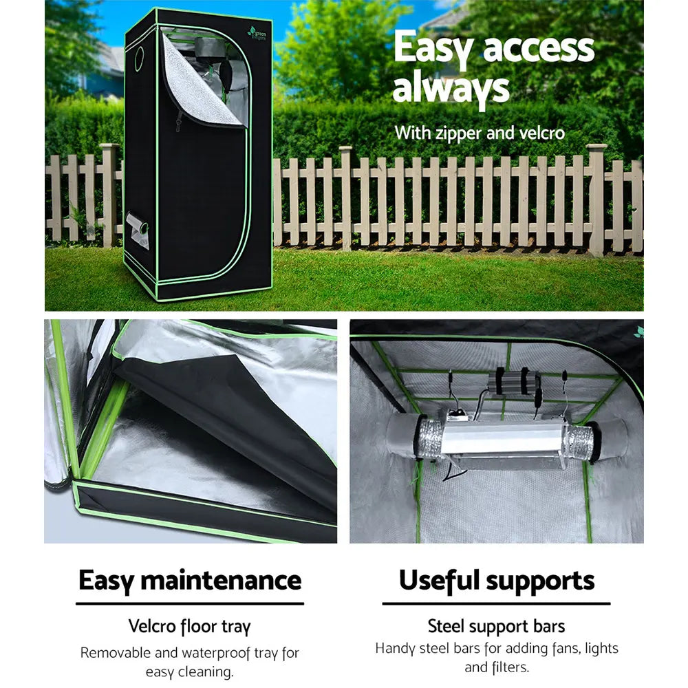 Greenfingers Grow Tent 70x70x160CM 1680D Hydroponics Kit Indoor Plant Room System - Image 7