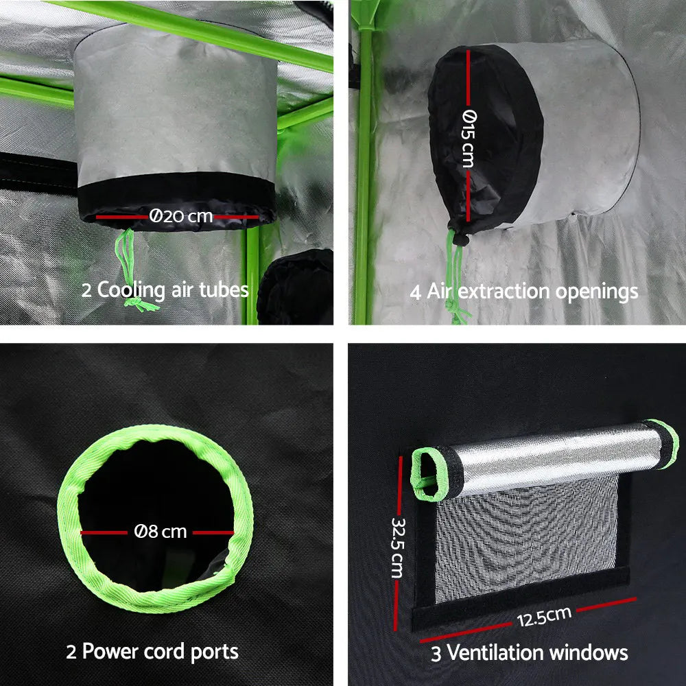 Greenfingers Grow Tent 80x80x160CM Hydroponics Kit Indoor Plant Room System - Image 3