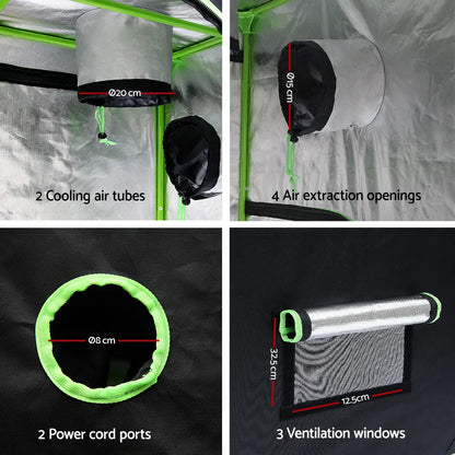 Greenfingers Grow Tent 90x50x160CM Hydroponics Kit Indoor Plant Room System - Image 3