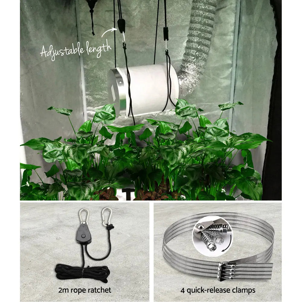 Green Fingers 6"Ventilation Kit Fan Hydroponics Grow Tent Kit Carbon Filter Duct,Green Fingers 6"Ventilation Kit Fan Hydroponics Grow Tent Kit Carbon Filter Duct - Image 6