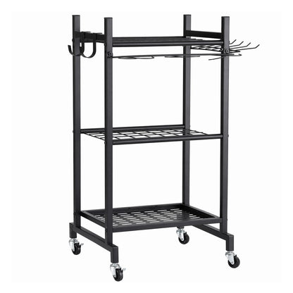 Gardeon Garden Tool Organizer with Wheels Heavy Duty Garage Yard Storage Cart - Image 8
