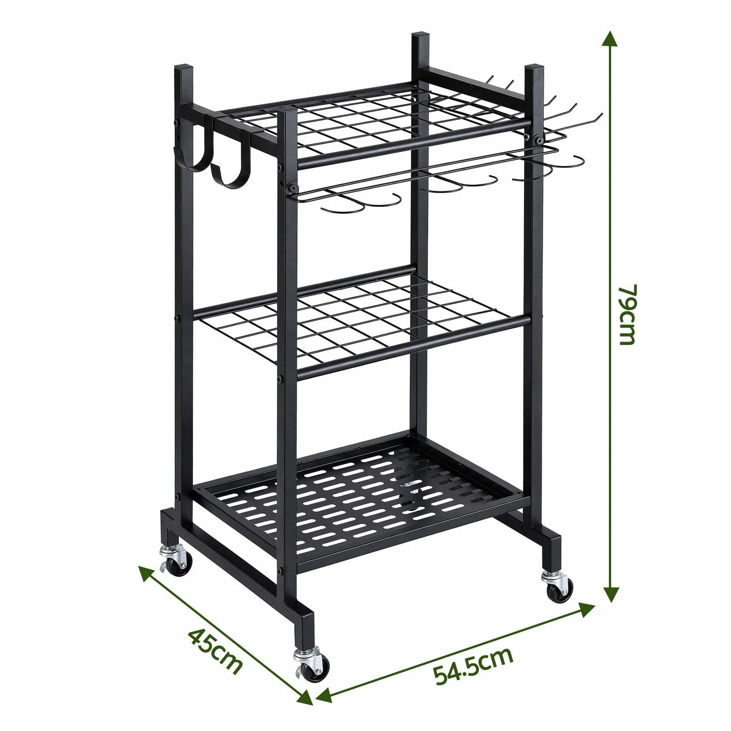 Gardeon Garden Tool Organizer with Wheels Heavy Duty Garage Yard Storage Cart - Image 9