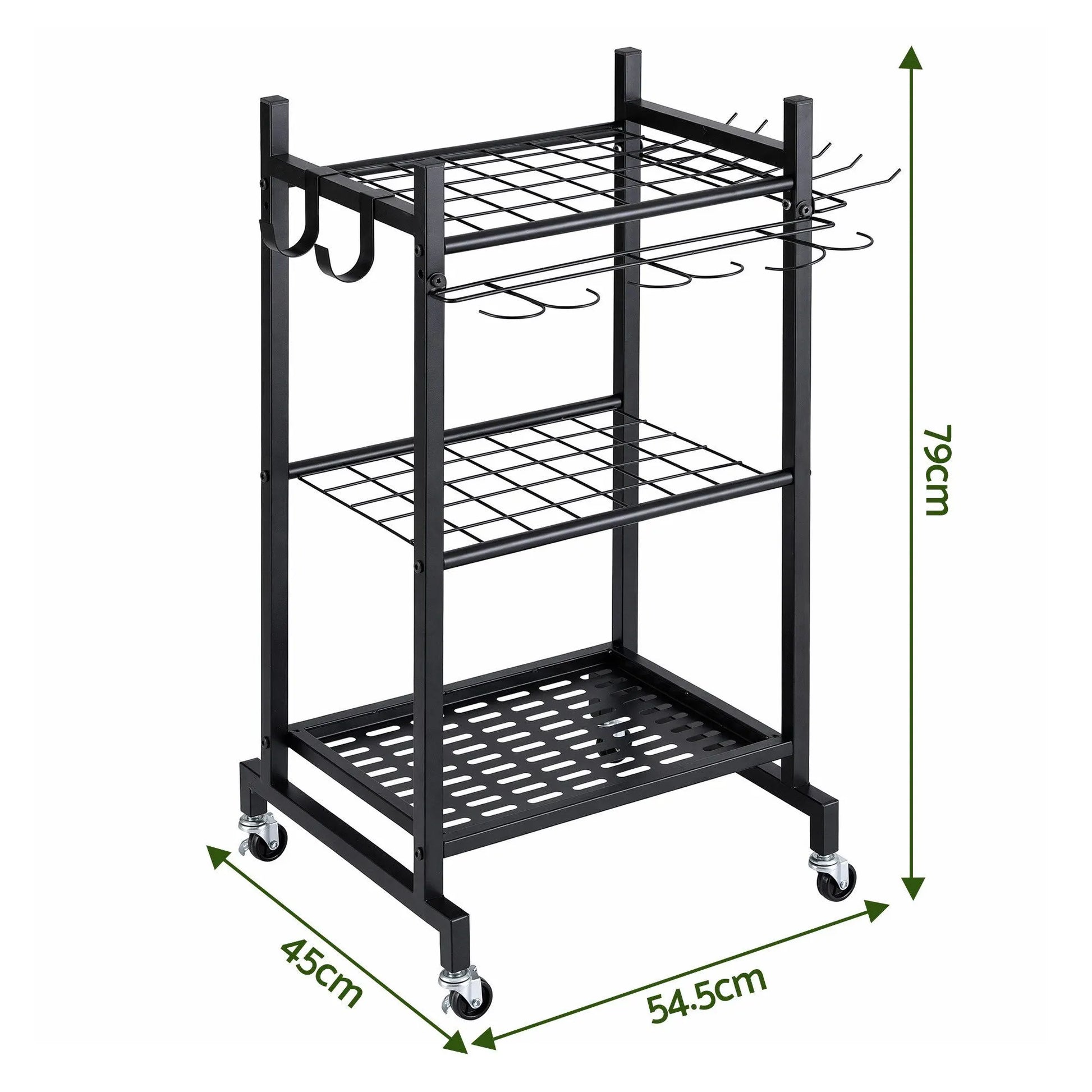 Gardeon Garden Tool Organizer with Wheels Heavy Duty Garage Yard Storage Cart - Image 9