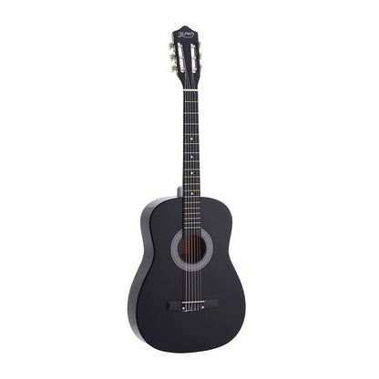 Alpha 38 Inch Acoustic Guitar Full Size Classical Cutaway Nylon String Black - Image 2