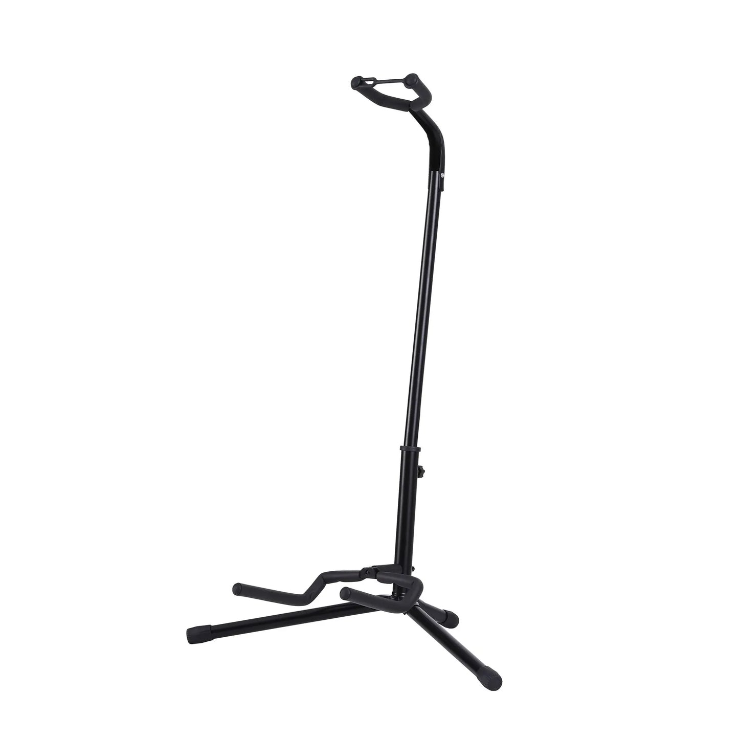 Alpha Iron Adjustable Guitar Stand Folding Instrument Holder Acoustic Bass Rack Black - Image 2