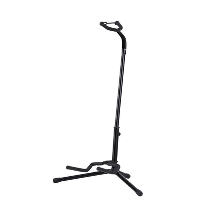 Alpha Iron Adjustable Guitar Stand Folding Instrument Holder Acoustic Bass Rack Black - Image 2