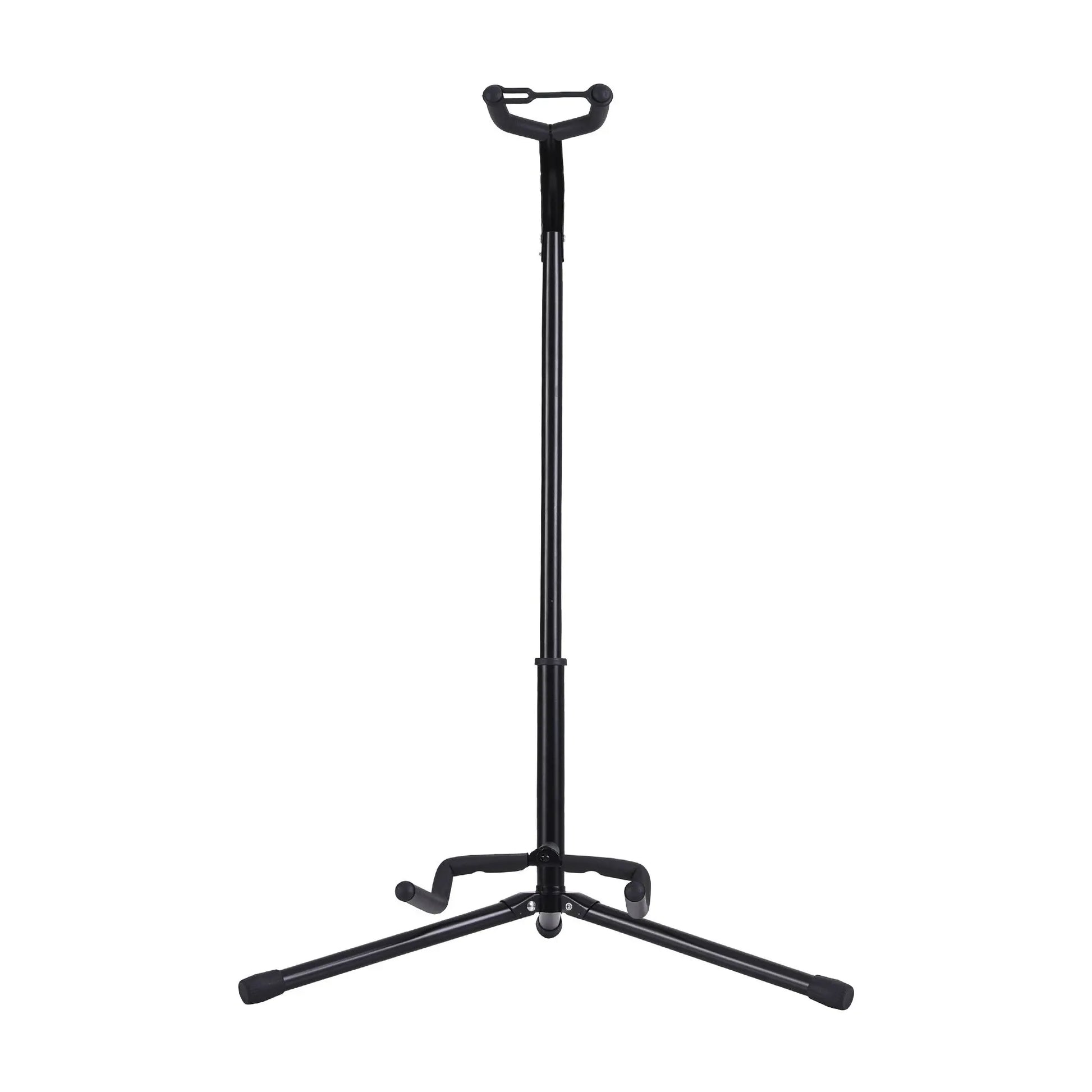 Alpha Iron Adjustable Guitar Stand Folding Instrument Holder Acoustic Bass Rack Black - Image 4