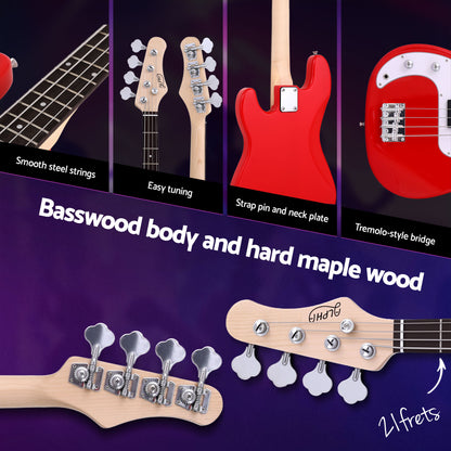 Alpha Electric Guitar Bass 47 Inch Set Kit 40W Bass Guitar Amplifier Guitar Stand Folding - Image 5