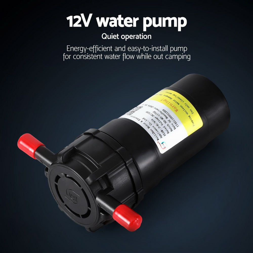 Devanti Portable Gas Water Heater LPG-powered System Black With Pump - Image 7