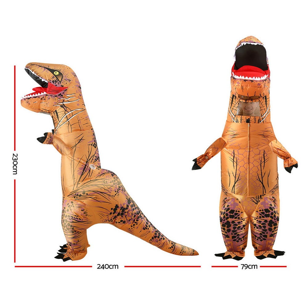 Inflatable Dinosaur Costume T-Rex Adult Suit Blow Up Party Fancy Dress Halloween Xmas Cosplay - Image 2
