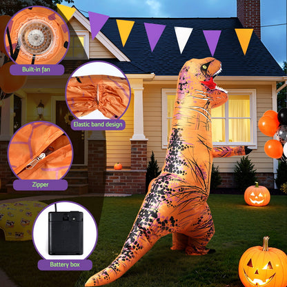 Inflatable Dinosaur Costume T-Rex Adult Suit Blow Up Party Fancy Dress Halloween Xmas Cosplay - Image 5